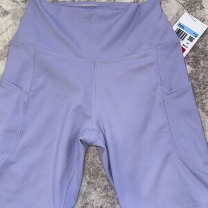 Women's Nike Lavender High-Waisted Biker Shorts